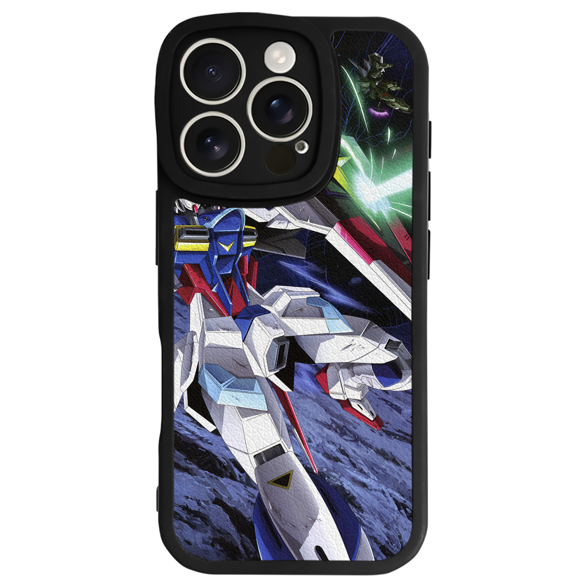 （画像用） 機動戦士ガンダム Mobile Suit Gundam 【iPhone 16シリーズ対応】シリコンスマホケース（レザー調） 材質：シリコン